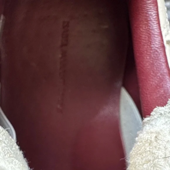 Isabel Marant Cream and Burgundy Sneakers 37 - Picture 3 of 6